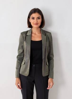Blazer coupe cintrée noir B.YOUNG femme