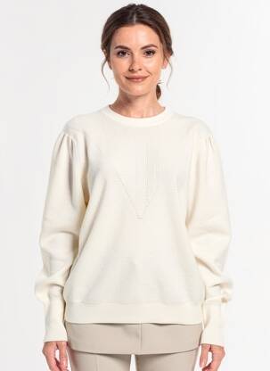 Pull coupe droite manches longues beige GERARD DAREL femme