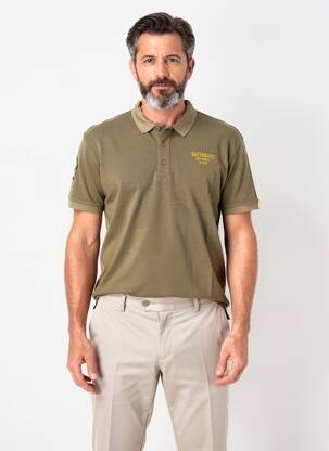 Polo coupe droite manches courtes vert DAYTONA homme