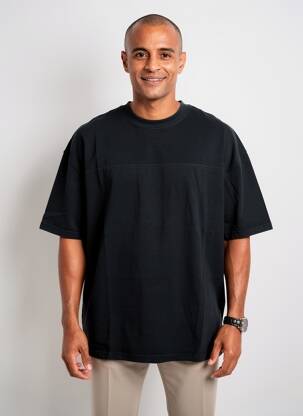 T-shirt coupe droite manches courtes noir DAYTONA homme