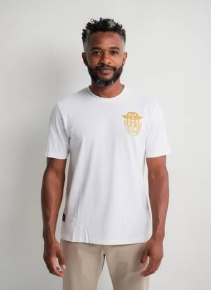 T-shirt coupe droite manches courtes blanc DAYTONA homme