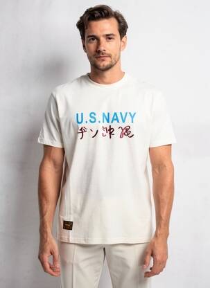 T-shirt broderie manches courtes beige DAYTONA homme