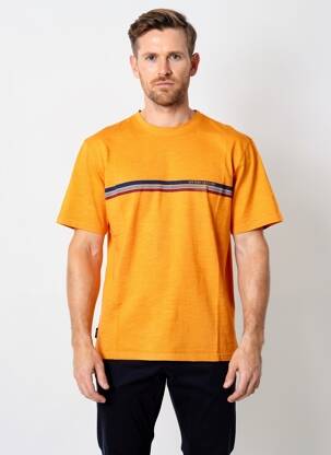 T-shirt coupe droite manches courtes orange DAYTONA homme
