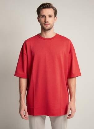 T-shirt tissage jersey manches courtes rouge DAYTONA homme