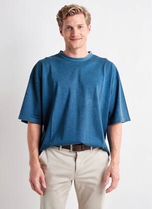 T-shirt tissage jersey manches courtes bleu DAYTONA homme