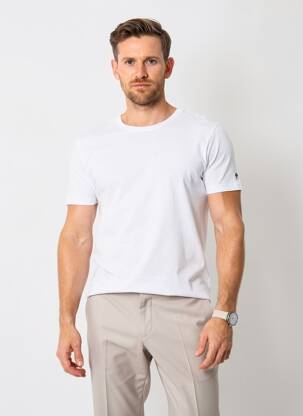 T-shirt stretch manches courtes blanc DAYTONA homme