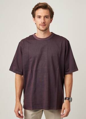T-shirt coupe droite manches courtes violet DAYTONA homme