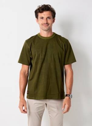 T-shirt coupe droite manches courtes vert DAYTONA homme