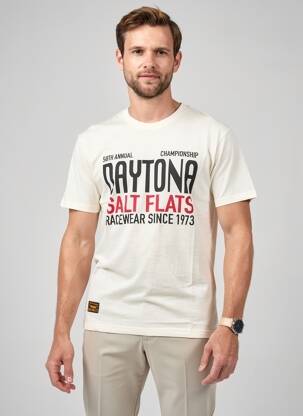 T-shirt stretch manches courtes beige DAYTONA homme