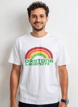 T-shirt stretch manches courtes blanc DAYTONA homme