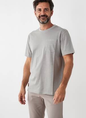 T-shirt tissage chiné manches courtes gris DAYTONA homme