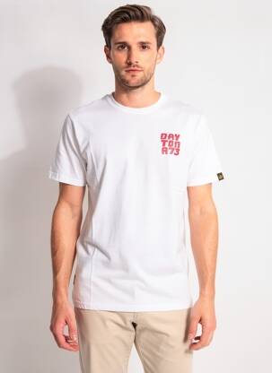 T-shirt coupe droite manches courtes blanc DAYTONA homme