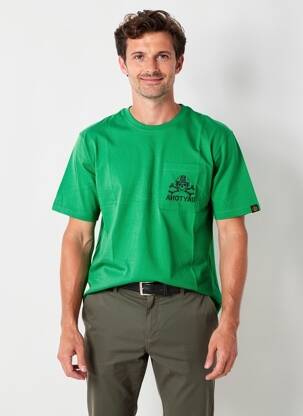 T-shirt coupe droite manches courtes vert DAYTONA homme
