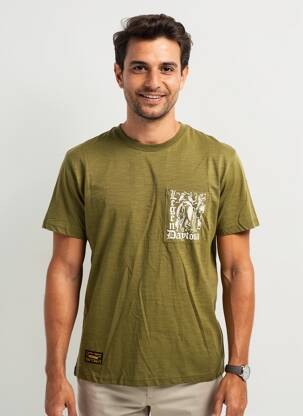 T-shirt stretch manches courtes vert DAYTONA homme