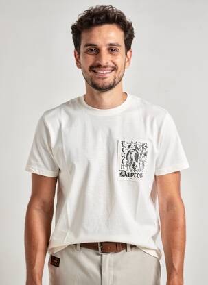 T-shirt stretch manches courtes blanc DAYTONA homme