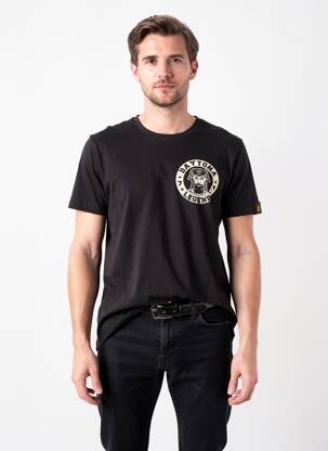 T-shirt coupe droite manches courtes noir DAYTONA homme