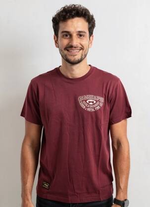 T-shirt coupe droite manches courtes rouge DAYTONA homme
