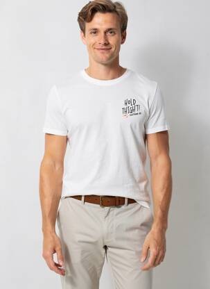 T-shirt coupe cintrée manches courtes blanc DAYTONA homme