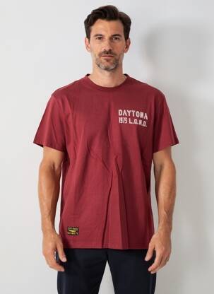 T-shirt stretch manches courtes rouge DAYTONA homme