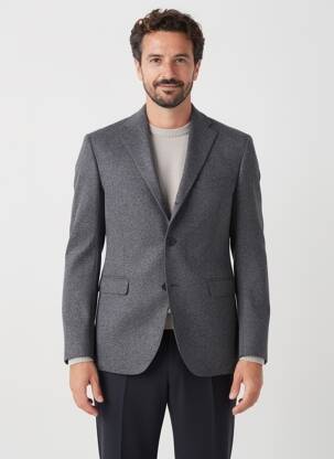 Blazer tissage chiné gris BARUTTI homme