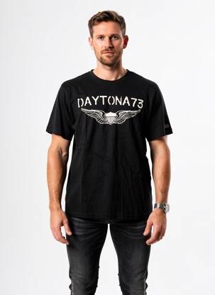 T-shirt coupe cintrée manches courtes noir DAYTONA homme