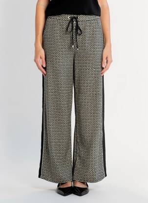 Pantalon large poches taille normale noir MALOKA femme