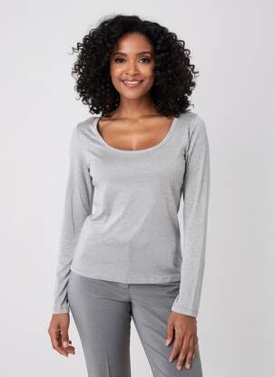 T-shirt manches longues manches longues gris PAKO LITTO femme