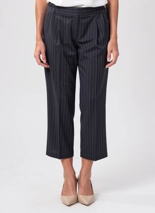 Pantalon 7/8 taille haute taille haute bleu PAKO LITTO femme