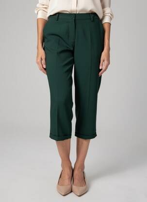 Pantalon 7/8 taille élastique taille normale vert PAKO LITTO femme
