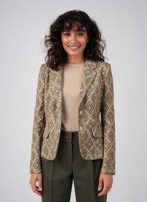 Blazer fausses poches vert PAKO LITTO femme