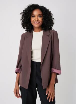 Blazer poches marron PAKO LITTO femme