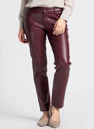 Pantalon slim taille normale taille normale violet ICHI femme