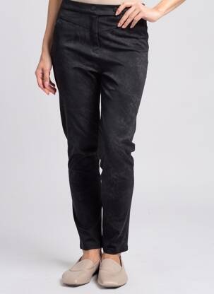 Pantalon slim stretch taille normale noir TIFFOSI femme