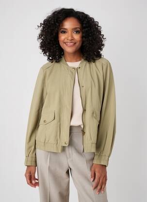 Veste casual col rond vert GARCIA femme