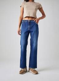 Jeans coupe droite taille normale taille normale bleu COUTURIST femme
