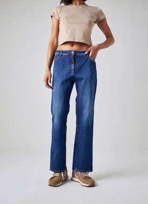 Jeans coupe droite taille normale taille normale bleu COUTURIST femme