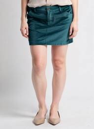 Jupe courte poches vert KALI YOG femme