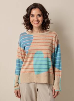 Pull stretch manches longues beige WHITE STUFF femme