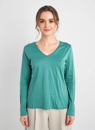T-shirt manches longues manches longues vert LA FIANCÉE femme