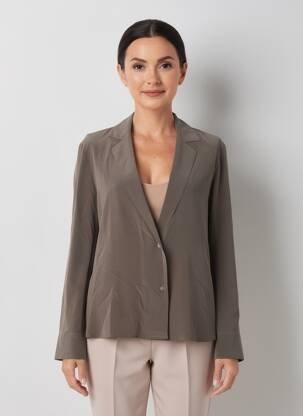 Blazer manches longues marron DIEGA femme