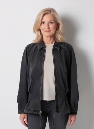 Veste casual poches noir HAIKURE femme