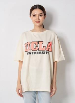T-shirt coupe droite manches courtes beige NEWTONE femme