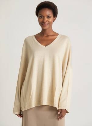 Top stretch manches longues or NOTSHY femme