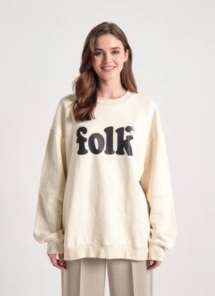 Sweat-shirt stretch manches longues beige NEWTONE femme