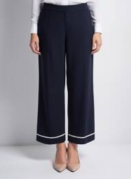 Pantalon droit taille élastique noir NOTSHY femme