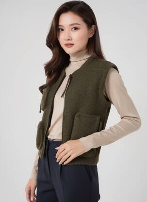 Gilet sans manche sport basket vert GRIZAS femme