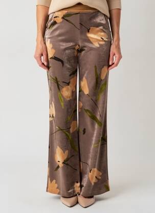 Pantalon flare stretch taille normale marron ALDO MARTIN'S femme
