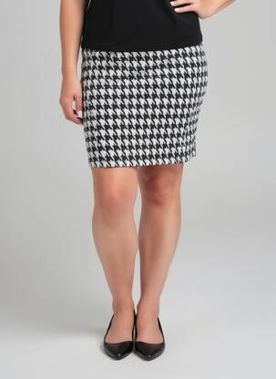 Jupe courte taille à pinces noir DOLCEZZA femme