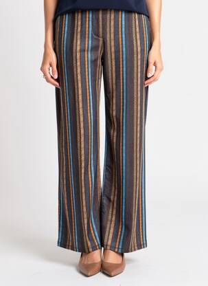 Pantalon droit stretch taille normale noir MIYA femme