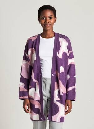 Gilet manches longues stretch violet ESCORPION femme
